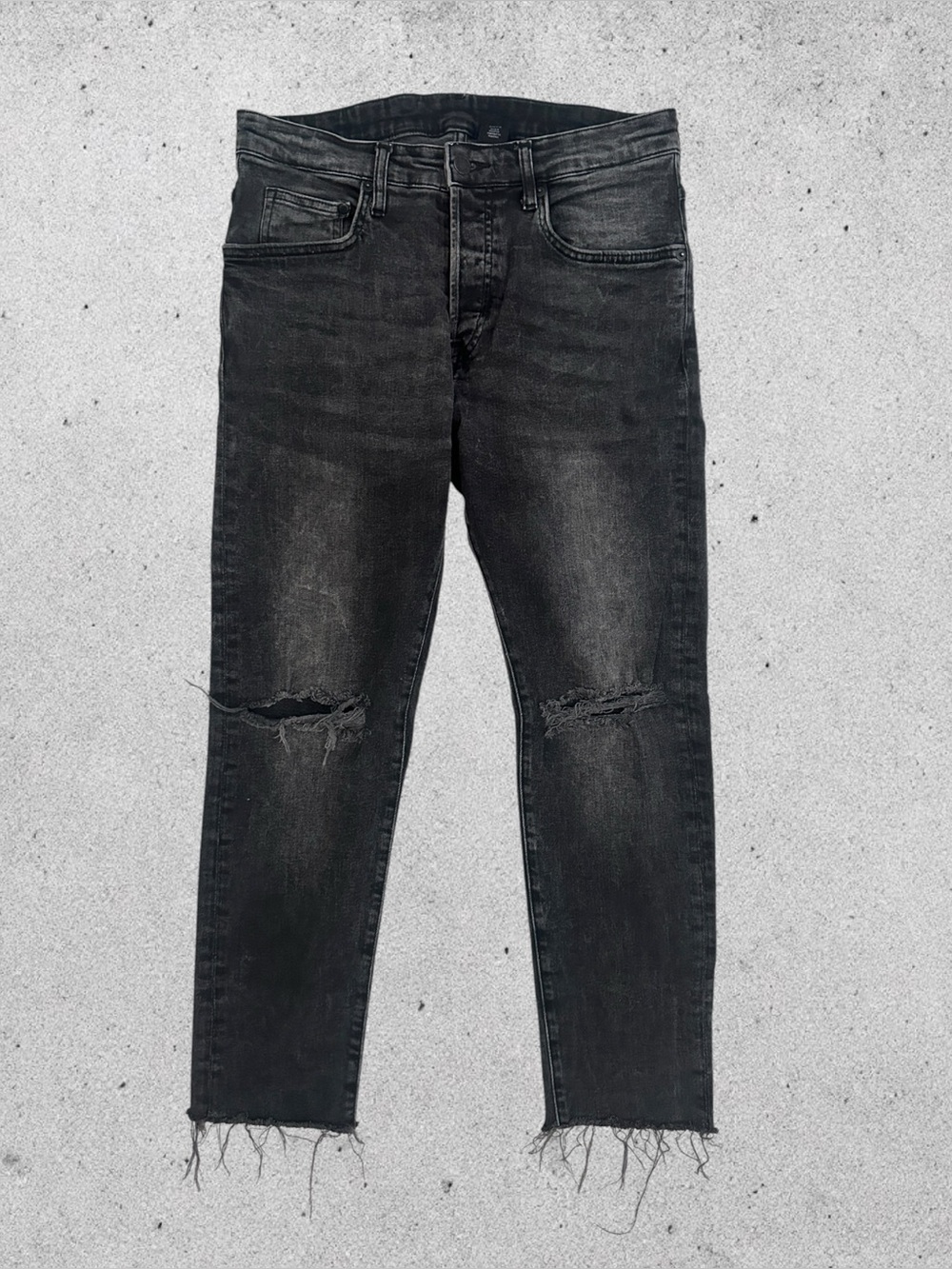 H&M Distressed Skinny Cropped Jeans